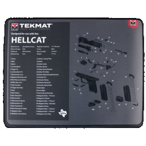 Beck Tek, Llc (tekmat) Ultra Premium Cleaning Mat, Tekmat Tekr20hellcat Ultra 20 Spfld Hellcat