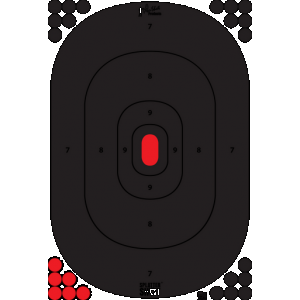 Pro-shot Splattershot, Proshot Silh-in-5pk 12x17 Silhouette Target