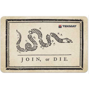 Tekmat Armorers Bench Mat - 11"x17" Join Or Die Flag