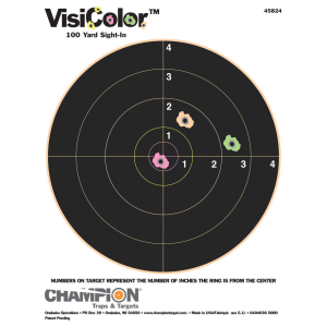 Champion Targets Champion Visicolor 8" Bullseye 10pk - $7.28 at Firearms Depot 