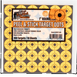 Pro-shot Peel & Stick, Proshot 1rdot-360 1" Org Peel Trg Dots