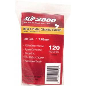 Slip 2000 Cleaning Patches 2" - Square .30/7.62mm 120-pack
