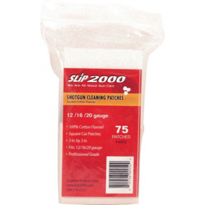 Slip 2000 Cleaning Patches 3" - Square .12/.16/.20ga 75-pack