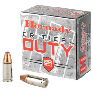 Hornady Critical Duty 9MM +P, 135gr, Flexlock JHP - 25 Rounds [MPN: 90226]