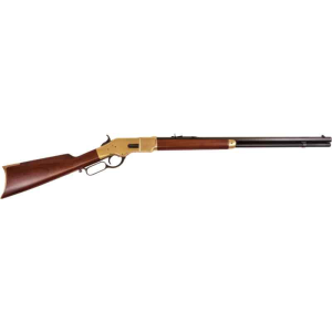 Cimarron Cimarron 1866 Yellowboy .45lc - 24" Octagon Brass/blued Walnut - $1359.12 at Firearms Depot 