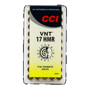 CCI Varmint Tipped .17 HMR, 17gr, VNT - 50 rounds [MPN: 959CC]