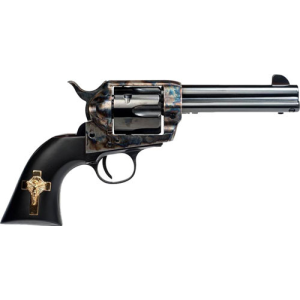 Cimarron Cimarron Holy Smoker .45lc Fs - 4.75" Cc/bl Gold Cross Black - $820.29 at Firearms Depot 