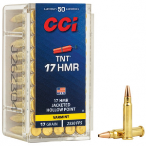 CCI Varmint TNT .17 HMR, 17gr, JHP - 50 Rounds
