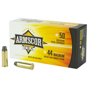 Armscor USA .44 REM MAG, 240gr, SWC - 50 Rounds [MPN: FAC44M-1N]