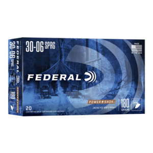 Federal Power-Shok .30-06 SPRINGFIELD, 180gr, JSP - 20 Rounds [MPN: 3006B]