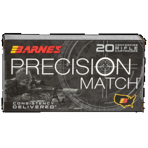 Barnes Bullets Precision Match 6.5 CREEDMOOR, 140gr, OTM - 20 Rounds [MPN: 30166]