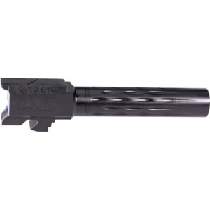 Faxon Glock 19 Barrel 9mm - Flame Fluted Non Threaded Blk