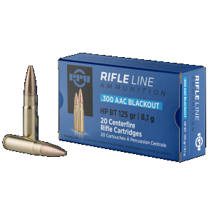 Ppu PPU Standard Rifle .300 AAC BLACKOUT, 125gr, HPBT - 20 Rounds [MPN: PP300BH] - $20.22 at Firearms Depot 