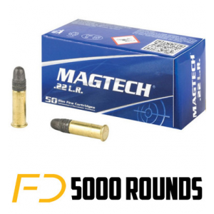 Magtech .22 LR, 40gr, LRN - 5000 Rounds