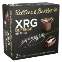 Sellier & Bellot XRG Defense .45 ACP, 165gr, HP - 25 Rounds [MPN: SB45XA]