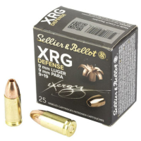 Sellier & Bellot XRG Defense 9MM, 100gr, SCHP - 25 Rounds [MPN: SB9XA]