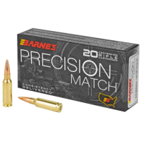 Barnes Bullets Precision Match 6.5 GRENDEL, 120gr, OTM - 20 Rounds [MPN: 30831] (716876651214)
