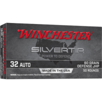 Winchester Silvertip .32 ACP, 60gr, JHP - 50 Rounds [MPN: W32AST]