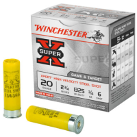 Winchester Super-X Xprt Target 20 GA, 2-3/4in. 1oz. #6 Shot - 25 Rounds [MPN: WE20GT6]