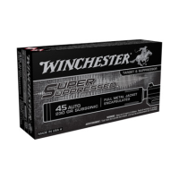 Winchester Super Suppressed .45 ACP, 230gr, FMJ - 50 Rounds [MPN: SUP45]