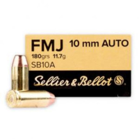 Sellier & Bellot 10MM ACP, 180gr, FMJ - 50 Rounds [MPN: SB10A] (754908505913)