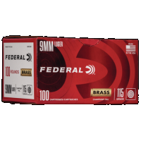 Federal Champion, Fed Wm51991 9mm Brass 115 Fmj 100/box