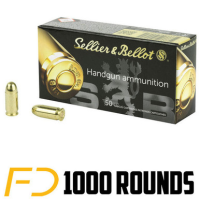 Sellier & Bellot .45 ACP, 230gr, FMJ - 1000 rounds (CASE) - Free Shipping