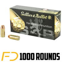 Sellier & Bellot .40 S&W, 180gr, FMJ - 1000 rounds - Free Shipping