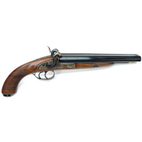 PEDERSOLI HOWDAH HUNTER FLINT LOCK 20GA 11.25" 3" WOOD/CC