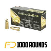 Sellier & Bellot 9MM, 124gr, FMJ - 1000 Rounds