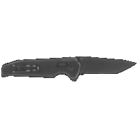 SOG Vision XR Black Partially Serrated