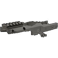 Midwest Industries Alpha Series Railed Dot Mount, Fits Most AKM Pattern Rifles, Only Compatible with Midwest Alpha Series Handguard, Black MI-AK-ALPHA-RDM