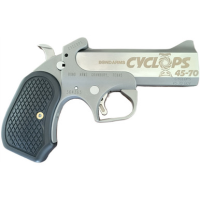 Bond Arms Bacy Cyclops 45-70 Government 4.25" Stainless Steel Barrel, 1 Shot, Matte SS Frame, Black Extended B6 Resin Grips