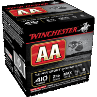 Winchester AA Target .410 BORE, 2-1/2in. 1/2oz. #8 Shot - 25 Rounds [MPN: AASC418]