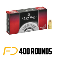 Federal Champion .40 S&W, 180gr, FMJ - 400 Rounds [MPN: C40180A400]