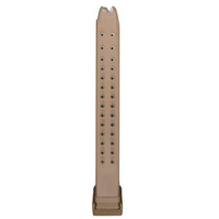 Red, White & Blue Mag for Glock 9MM, 33 rnd, Steel Lined - Tan [MPN: G33RD9MMT]
