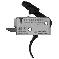 TriggerTech Mil-Spec Trigger Curved Bow AR-15 Single Stage Black