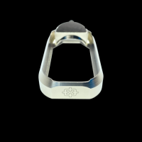 Cross Armory Flared Magwell for Glock Gen 1-3 Aluminum Silver