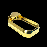 Cross Armory Flared Magwell for Glock 17 Gen 1-3 Aluminum Gold