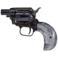 Heritage Barkeep Boot 22LR, 1.68" Barrel, 6rd Alloy, Blued, Black, Grey Pearl Grips, Fixed Sights, Ejector Pin With Wood Handle