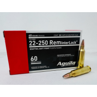Aguila Interlock .22-250 REM, 60gr, Interlock SPBT [MPN: 8338AG] - 20 rounds