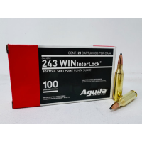 Aguila Interlock .243 WIN, 100gr, Interlock SPBT [MPN: 8047AG] - 20 rounds