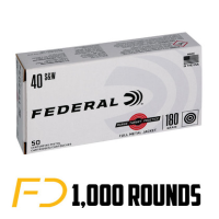 Federal Range and Target .40 S&W, 180gr, FMJ - 1000 Rounds (20 boxes of 50) [MPN: RTP40180] - Free Shipping