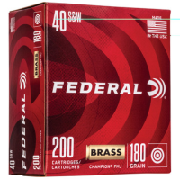 Federal Championion Federal Wm52232 40 Brass 180 FMJ 200/5