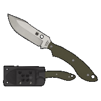 Spyderco Stok Spy Fb49gpod Od G-10 Bowie