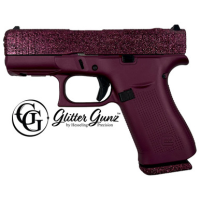 GLOCK 43X MOS 9MM 3.41 GLITTER GUNZ BLK CHERRY
