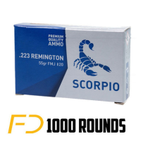 STV Technology Scorpio Ammo .223 REM, 55gr, FMJ - 1000 rounds [MPN: S223055F]