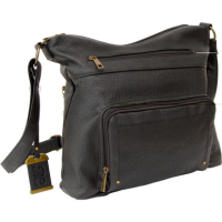 Bulldog Cross Body Purse W/hlstr Blk