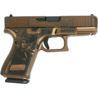 Glock G19 Gen 5 Custom "Trump 47th - Victory" 9mm, 4.02" Barrel, 15 rnd - Gold [MPN:PA195S203 MODTV]