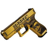 Glock G47 Gen 5 MOS, D.O.G.E., 9mm, 17+1 4.49" Black GMB Barrel, Gold Cerakote Polymer [MPN: PA475S204MOSNDGE]